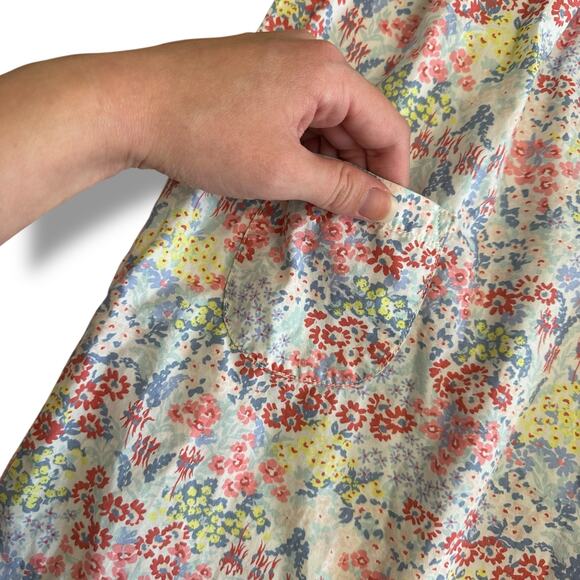 Tea Collection Girls‎ Dress Size 4 Ruffle Sleeve Cotton Floral Sundress Summer - Picture 7 of 10